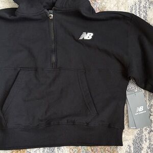 New Balance Black Half-Zip Hoodie
